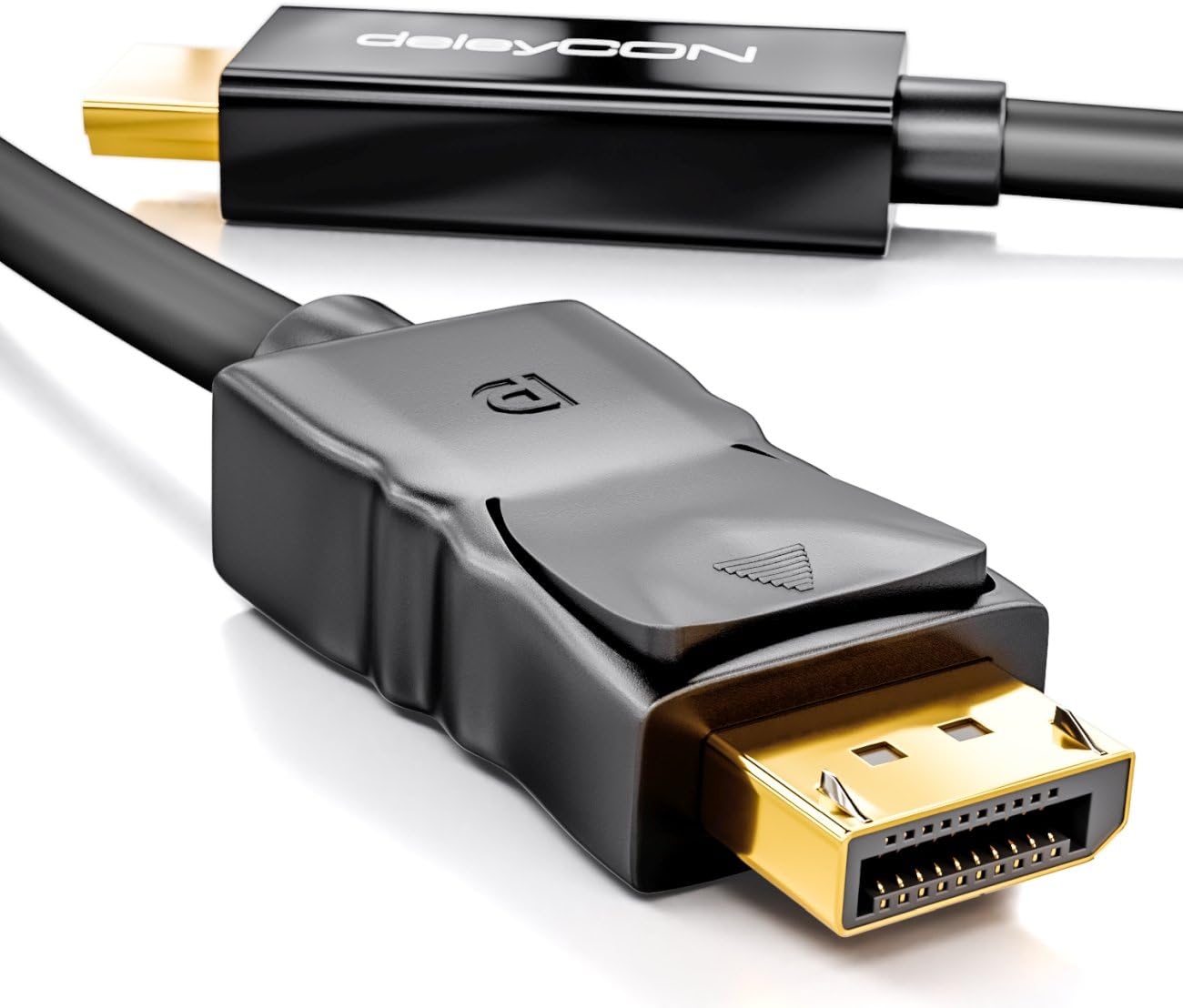 deleyCON 2m (6.56 ft.) DisplayPort to HDMI Cable, High Speed 4K UHD Full HD 1080p 3D HDCP Audio Transmission - Image 3