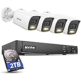 ANNKE H1200 12MP Security Camera System, 12MP H.265+ 8CH NVR and 4 X 12 Megapixel UHD PoE Surveillance IP Cam with Smart Dual Light, AI Human&Vehicle Detection, Color Night Vision (2TB Hard Drive)