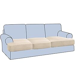 H.VERSAILTEX Stretch 3 Piece T Cushion Sofa