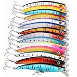 VERY100 Plastic Minnow Fishing Lures Bass CrankBait Tackle 11.5cm/4.53