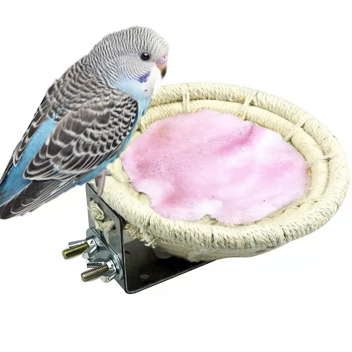 Yamibobo Bird Nest Natural Handmade Rope Weaved Egg Cage for Canary Finch Budgie Bird Breeding Nest House Home Parrot cage Accessories