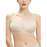 AILIVIN Underwire Minimizer Bras for Women Cross Back Full Coverage Plus Size Non Padded Bra,Lifting Bra for Heavy Breast