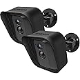 Frienda Black 360 Degree Adjustable Wall Mount Bracket and Silicone Protective Skin for Blink Xt Indoor Outdoor Security Camera(2,Black)