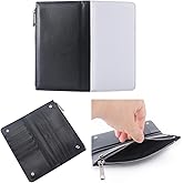 Limitronix 5 pieces Sublimation Blank Long Coin Purse Larger Capacity Women Zipper Wallet PU Leather Coin Credit Card Holder Travel Bag For Diy Crafts Heat Transfer Print