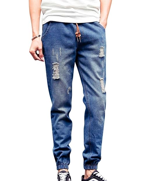 pantaloni con elastico in vita uomo