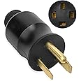 Adapter Plug 219261 Multi-Voltage 115V 5-15P 4 Pin To 3 Prong For Miller Hobart Welders Plasma Cutters E 641341