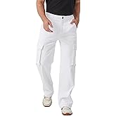 FREDD MARSHALL Cargo Jeans for Mens Relaxed Fit Straight Leg Fashion Work Denim with 6 Pockets