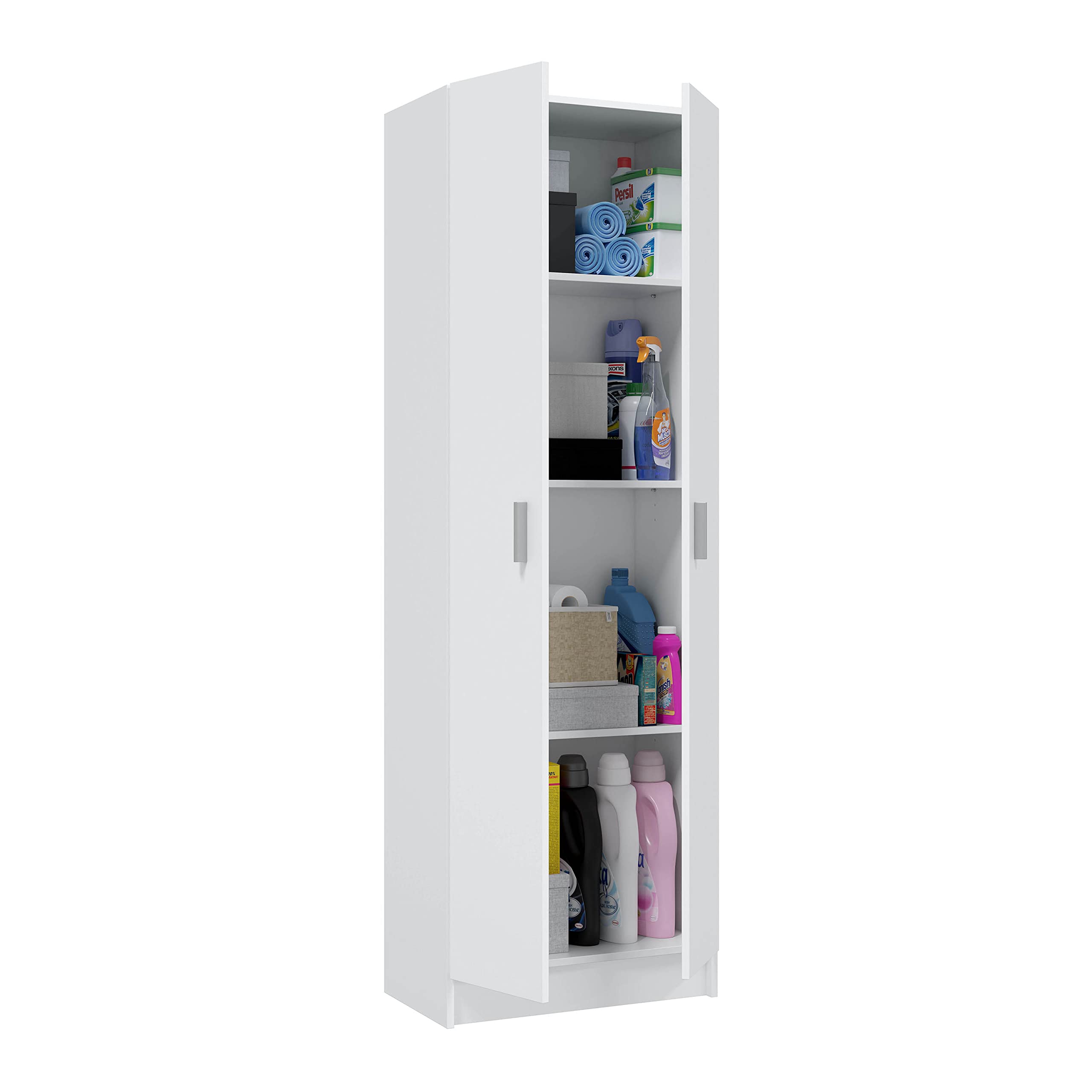 Habitdesign-Armario-Multiusos-2-Puertas-Auxiliar-Acabado-en-Color-Blanco-Mate-Medidas-585-cm-Ancho-x-180-cm-Alto