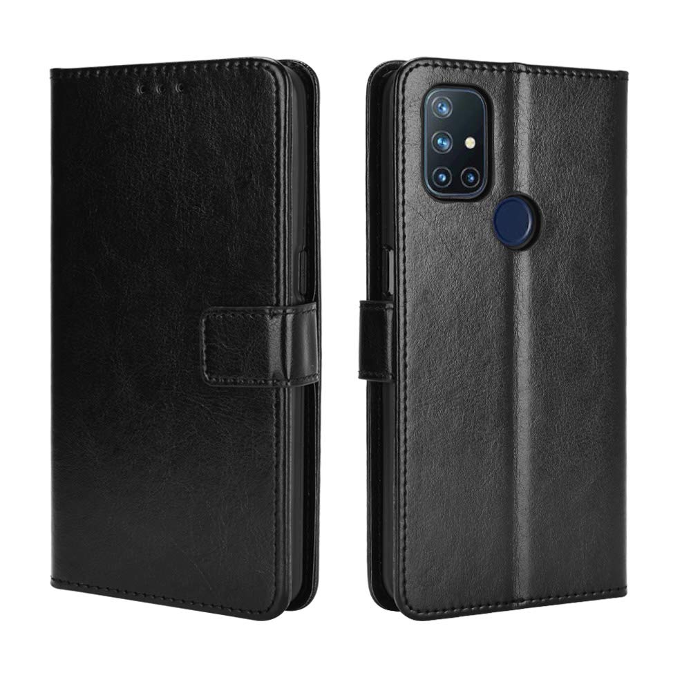 Oneplus Nord N10 5G Case [Wallet Case] [Kickstand] [Card Slots] [Magnetic Flip Cover] Compatible with Oneplus Nord N10 5G Smartphone(Black)