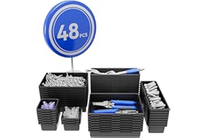 LANDNOR 48 PCS Tool Box Drawer Organizer Set, Desk Organizer,Garage Organzation,Storage of Different Tools,Multiple Storage Scenarios of Home,Garage