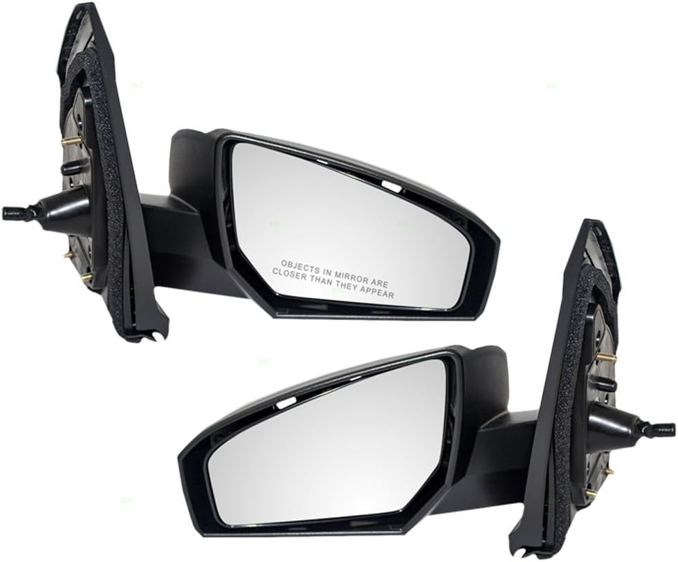 Driver and Passenger Manual Remote Side View Mirrors Compatible with 07-12 Sentra 96302-ET00E 96301-ET00E
