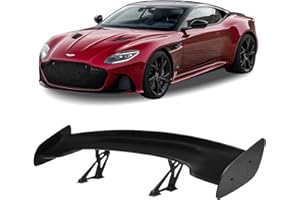 ROYALPARTS 47 Inch Rear GT Wing Trunk Spoiler Wing Compatible with Universal Car Rear Wing Spoiler Matte Black