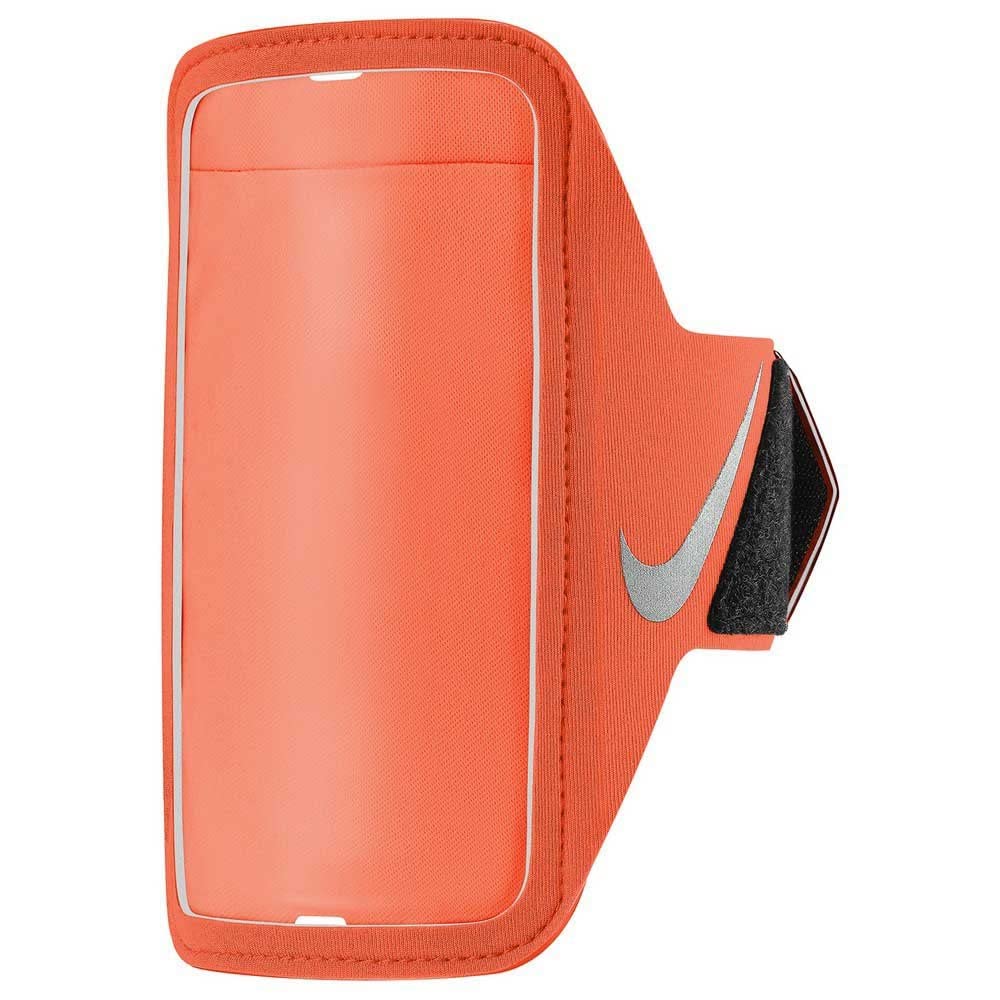 Nike Unisex - Adult Lean Arm Band Smartphone Armband, Bright Crimson/Black/Silver, One Size