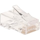 Monoprice Cat6 Plug Solid W/Insert 50U 100pcs/Bag