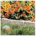Suncast Interlocking Border Edging - Stone -Like Poly Construction for Garden, Lawn, and Landscape Edging - Water Resistant Border for Containing Trees, Flower Beds and Walkways - Light Taupe -Gray