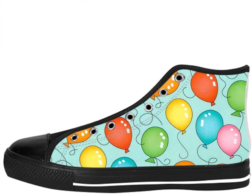 Custom Color Balloon Womens Classic High Top Canvas Shoes