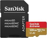 SanDisk Extreme 128GB microSDXC Card with Adapter A2 U3 V30 160MB/s
