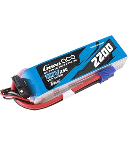 Amazon.com: Gens ace G-Tech 2200mAh 11.1V 25C 3S Lipo Battery with