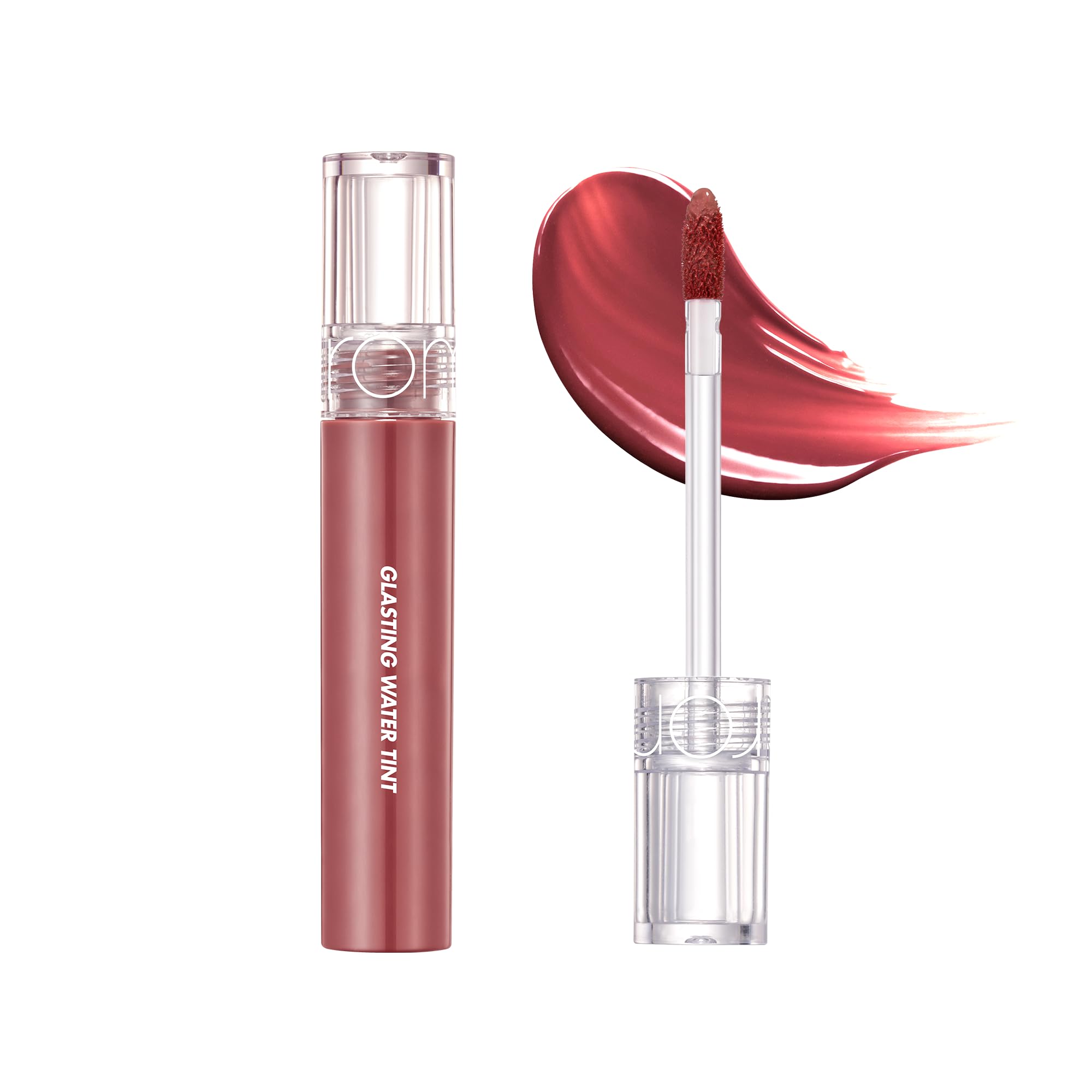 rom&nd Glasting Water Tint (NEW) 4 ColorsㅣGlossy, Plumping Lips, Long-lasting, Vivid Color, Smooth Textureㅣ4g 0.14oz (16 Figrise)