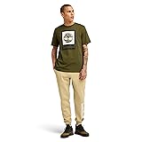 Timberland Men's Colored Short Sleeve Tee, Dark