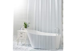 MAXIDEA Clear Shower Curtain Liner 72x72 inch - PEVA 8 Gauge Light Weight, Waterproof with Rust- Resistant Grommets Holes (72