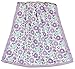 Zoe Purple, Lavender, Blue, Aqua Floral Patchwork Coverlet