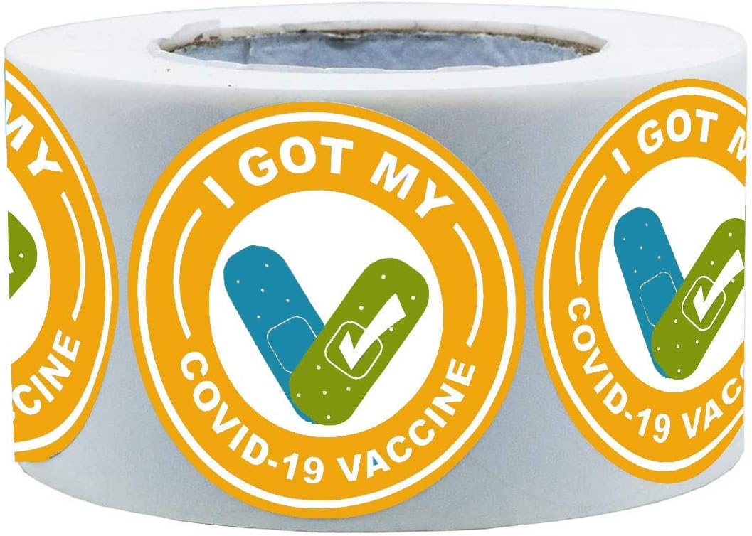 Amazon.com : I Got My COVID-19 Vaccine Stickers Waterproof Vaccine