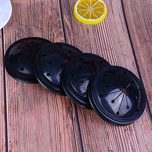 image for Xgood 4 Packs Garbage Disposal Splash Guard Sink Black Rubber Stopper 