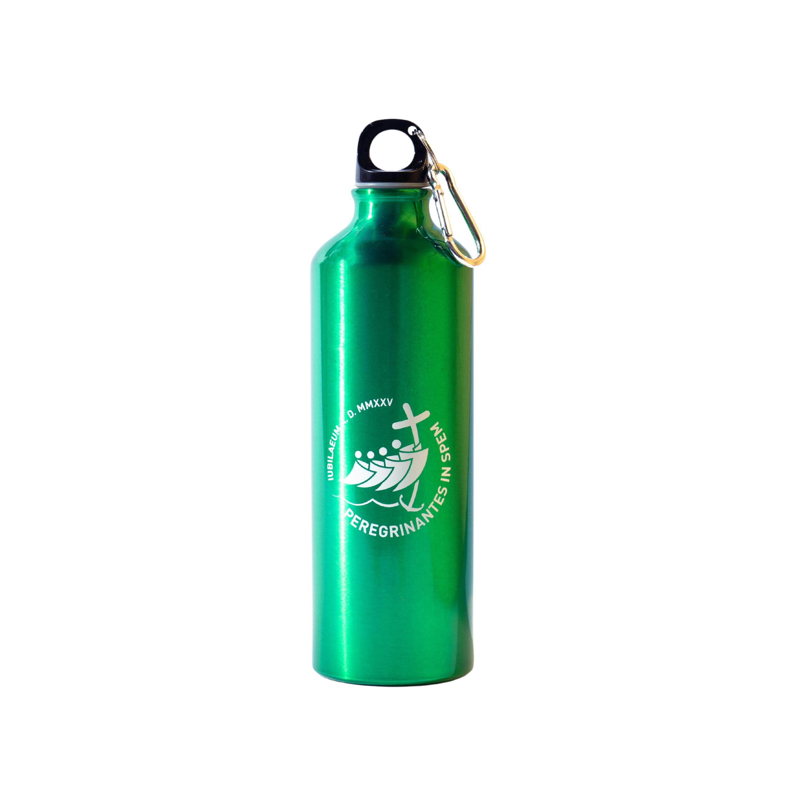 PILGRIM'S BACKPACK Pilgrim Water Bottle in Aluminium, Thermal, 750 Ml (25,36 fl.oz.) Capacity, Official Jubilee Product 2025 (Green)