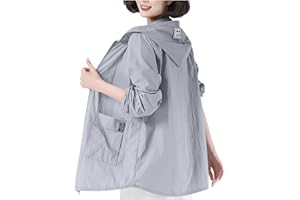 Women's UPF 50+ Sun Protection Jacket Full Zip Up Sun Shirts Long Sleeve Cooling Shirt Plus Size Athletic Workout Hoodie