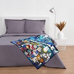 Cartoon Flannel Blanket Super Soft Throw Cute