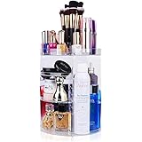 360 Rotating Makeup Organizer, chfine Large Capacity Detachable Spinning Cosmetics Organizer with 4 Layers, Lazy Susan Makeup