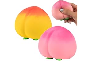 Peach Squish-y, Slow Rising Soft Stress Relief Fidget to-y, Super Soft Fruit Simulation Squish-y, Sensory Squeez-e Gift, Frui