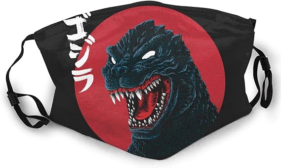 Aosepangpi Mask Godzilla 3D Print Cartoon Adjustable Reusable Washable ...