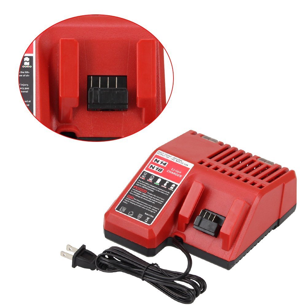Replacement Lithiumion Battery Charger Multi Voltage Charger for Milwaukee M18 611517040863 eBay