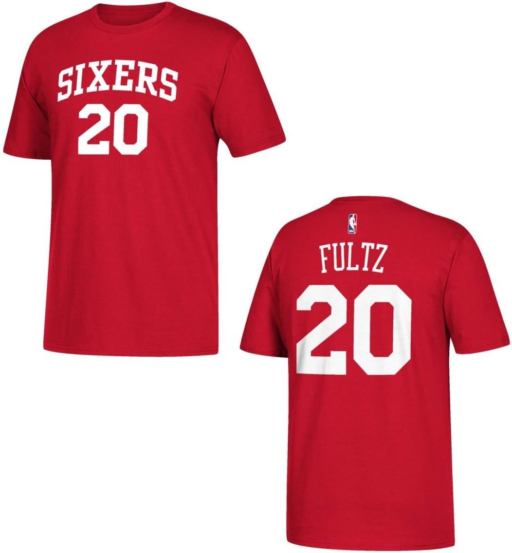 adidasPhiladelphia 76ers Markelle Fultz Player T-Shirt Red