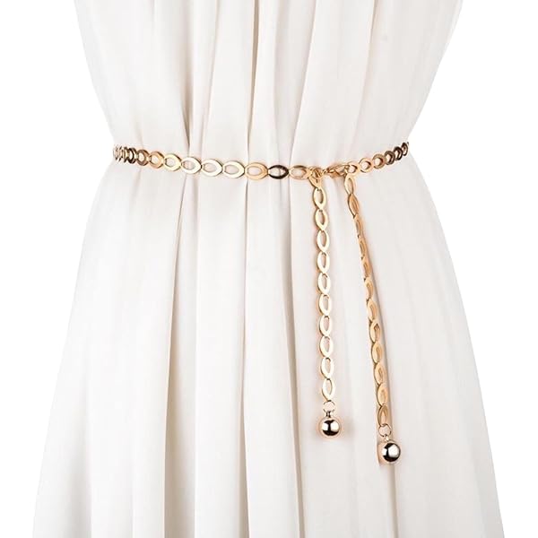 Amazon.com: Pearl Belt for Women Pearl Waist Chain Body  display picture 3