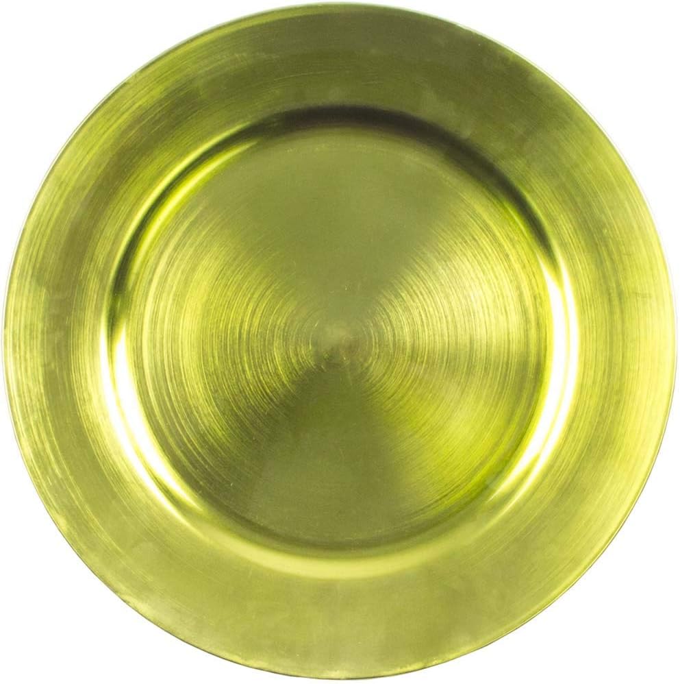 Fizzco Standard Lime Green Round Charger Plate 33cm Fizzco Amazon
