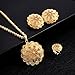 18K Gold Plated Big Size Jewelry Sets for Ethiopian Habesha Women Wedding Party Jewelry