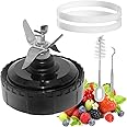 5-Fin blade Ninja blender replacement parts for Ninja QB3001SS Fit Compact Personal Blender, 5 Fins Blender Blade for Ninja Blender QB3000 QB3004 QB3005, Base Extractor Blade Only for Ninja 16oz Cups