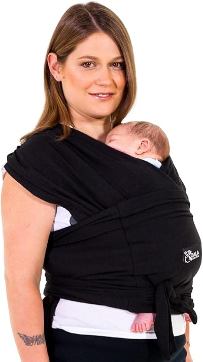 Koala Babycare Baby Sling Easy to Wear Ergonomic Support Black
