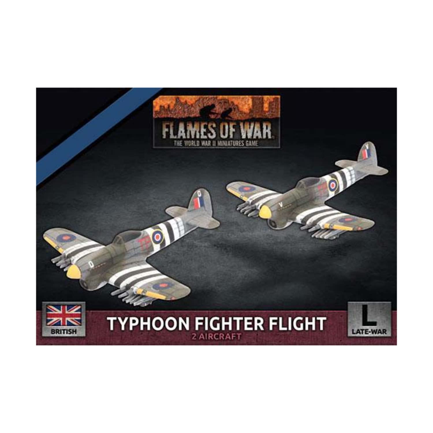 Flames of War Typhoon Fighter Flight Plastic Model Kit