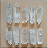 Colorsheng 10 Pcs Natural Rough Quartz Crystal Column Points Shards (1"- 2")