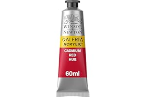 Winsor & Newton Galeria Acrylic Paint, 60ml Tube, Cadmium Red Hue