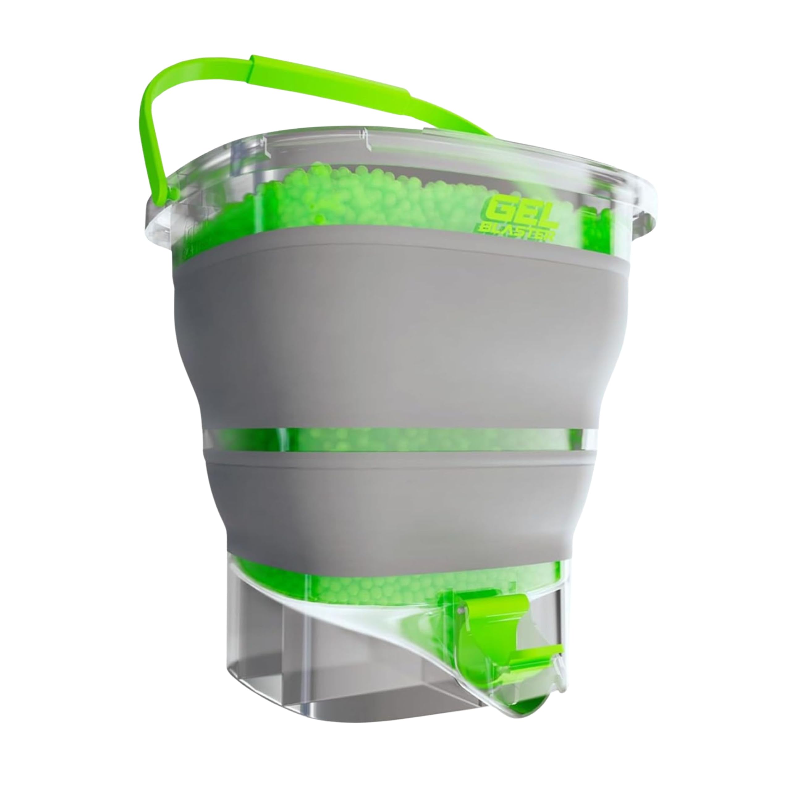 Gel Blaster Gellet Depot - Collapsible Ammo Tub - Fast Loading Nozzle & Built-in Strainer - Hydrates & Stores 10,000+ Gellets - Space Saving Design - Official Gel Blaster Accessory, for Ages 14+