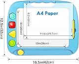 SGILE Large Magnetic Drawing Board for Toddlers 26x20 cm Learning Stamp Kit view 2
