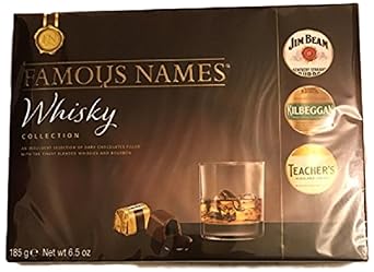 Elizabeth Shaw Famous Names Whisky-Sammlung gefüllt dunkle Schokolade 185 g