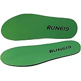 Wide Run 619 Zero Drop Shoe Insoles, Traditional Shape, Foot Forming, Wide Width - 3mm Thickness, Firm, Flat Shoe Inserts - Men's 12-12.5