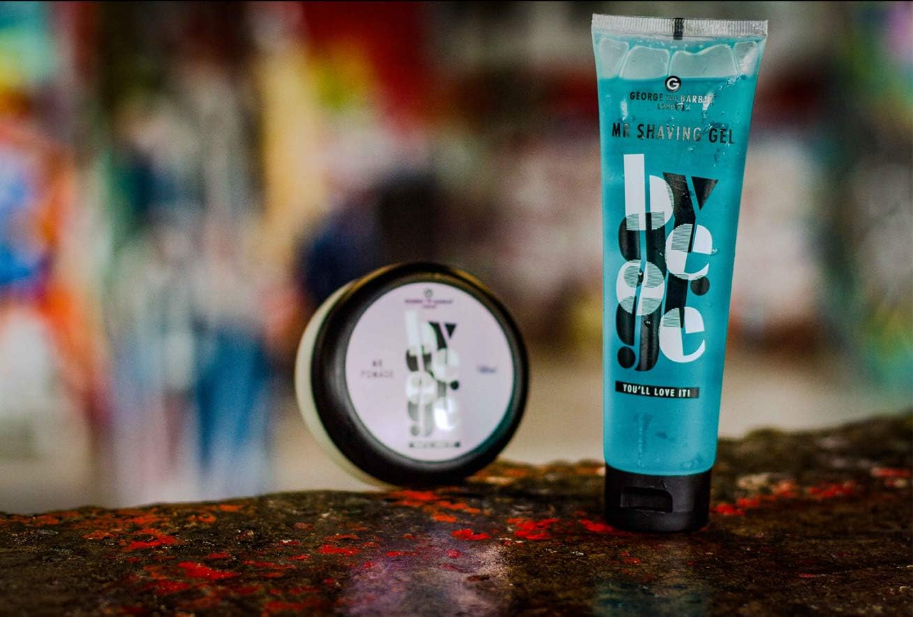 George the Barber, Mr Shaving Gel, Sky Blue, 150 ml (Pack of 1) - Image 4