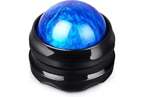 WANDiORY Massage Roller Ball, Neck Massager for Pain Relief, Deep Tissue Massage Tool, Sore Muscle Relief, Lymphatic Drainage, Tummy Tuck Post Surgery Supplies (Blue)